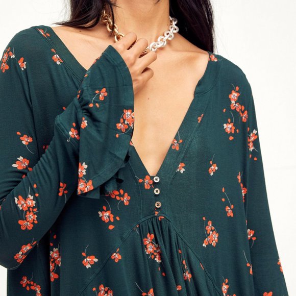 Free People Olivia Printed Tunic - Small (NWOT) - Picture 4 of 8